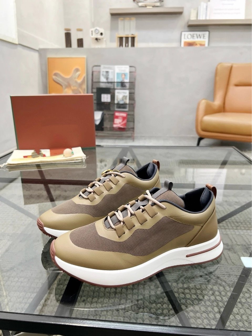 Hogan Interactive Sneakers White Navy Brown Sneakers - 4