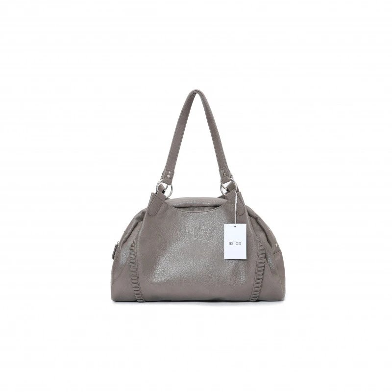 as"on Shoulder Bags Slouchy Motorcycle Bag — 133 ason Hobo Bag - Gray Brown