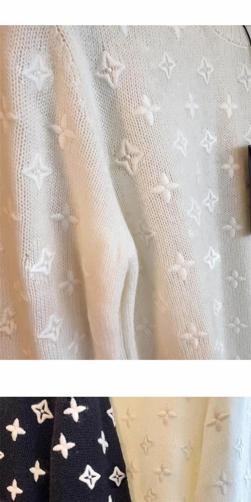 Louis Vuitton Monogram Knit Sweater Navy - 12