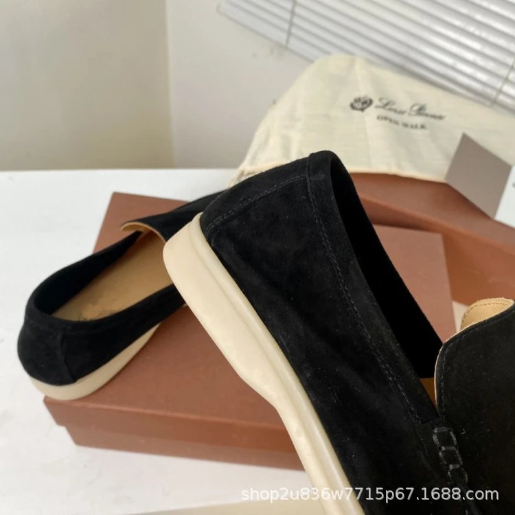 Design Suede Loafers Dusty Rose Casual Shoes - 42