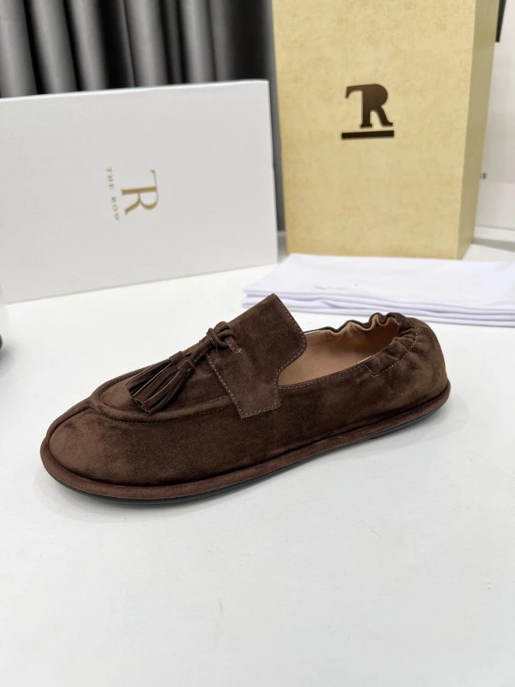 Maison Margiela Tabi Loafers Brown Suede - 7