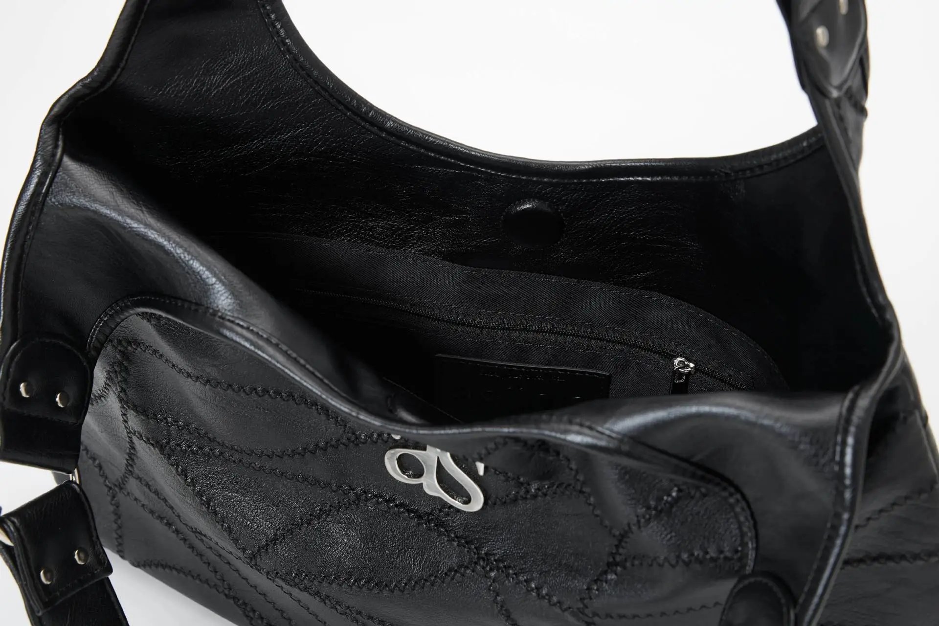 Prada Bowler Bag Black Leather Handbag - 12