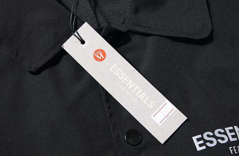 Fear of God Essentials Coach Jacket Beige Outerwear - 6