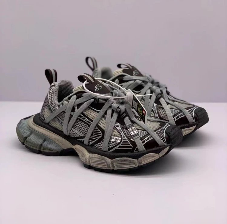 Off-White x Asics Gel-Burz 2 Black Chunky Sneakers - 26