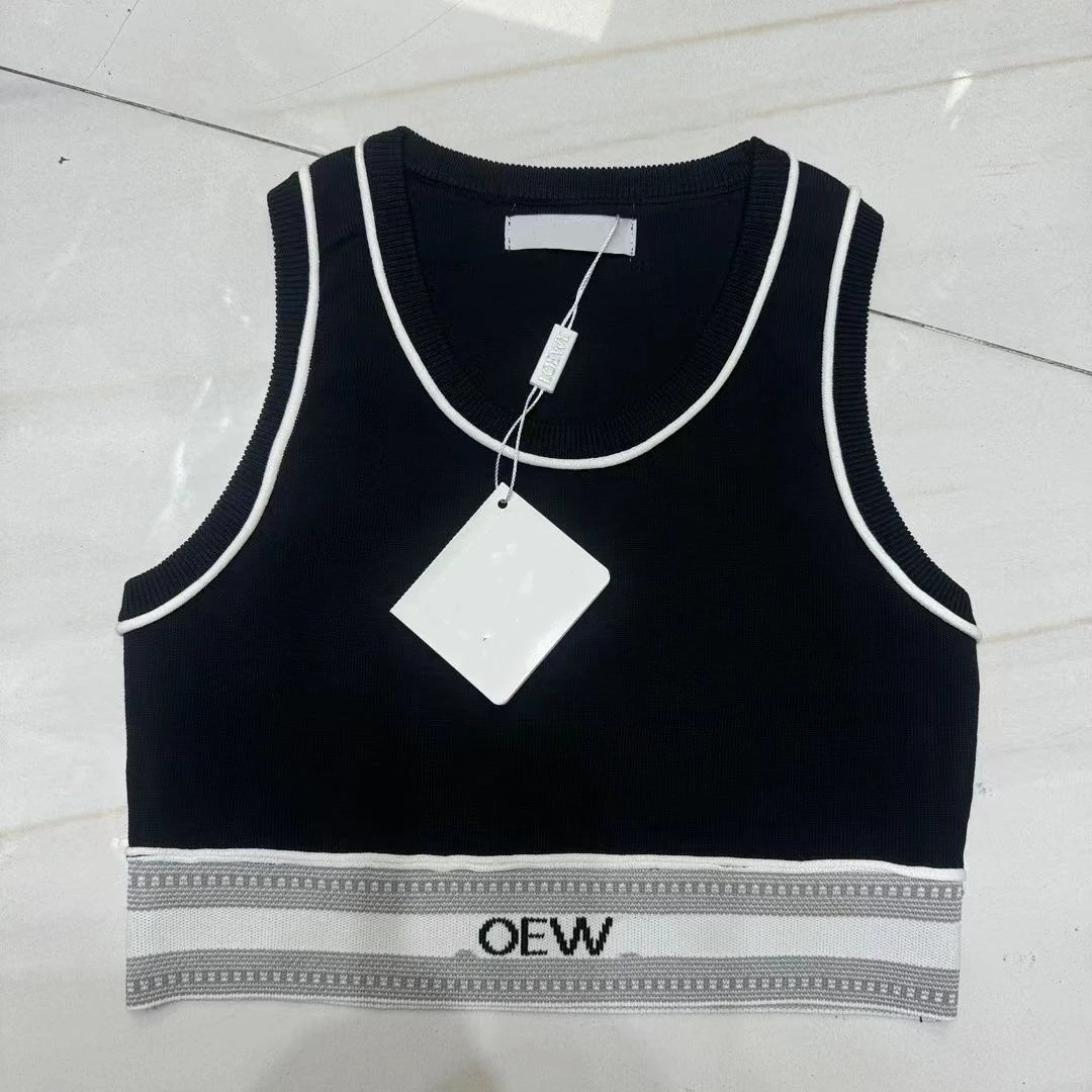 DEW x Dior Knit Vest-Top Beige with Black Trim - 5