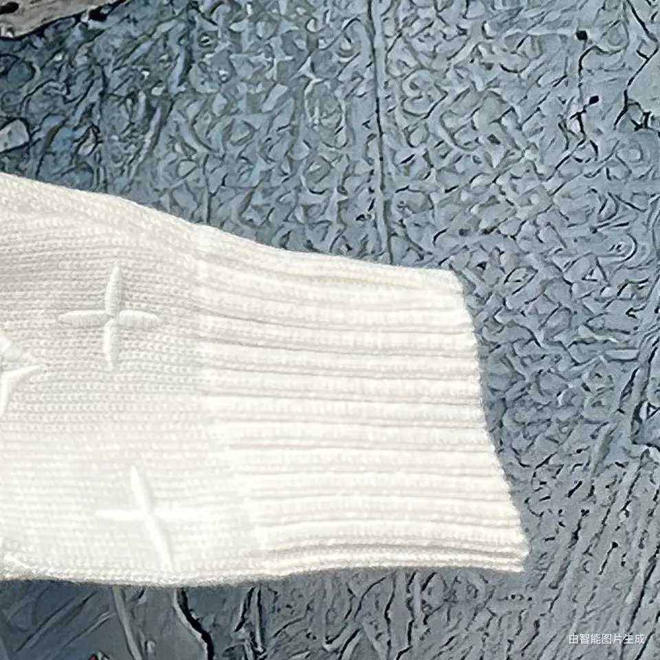 Louis Vuitton Monogram Knit Sweater Off-White Sweater - 7