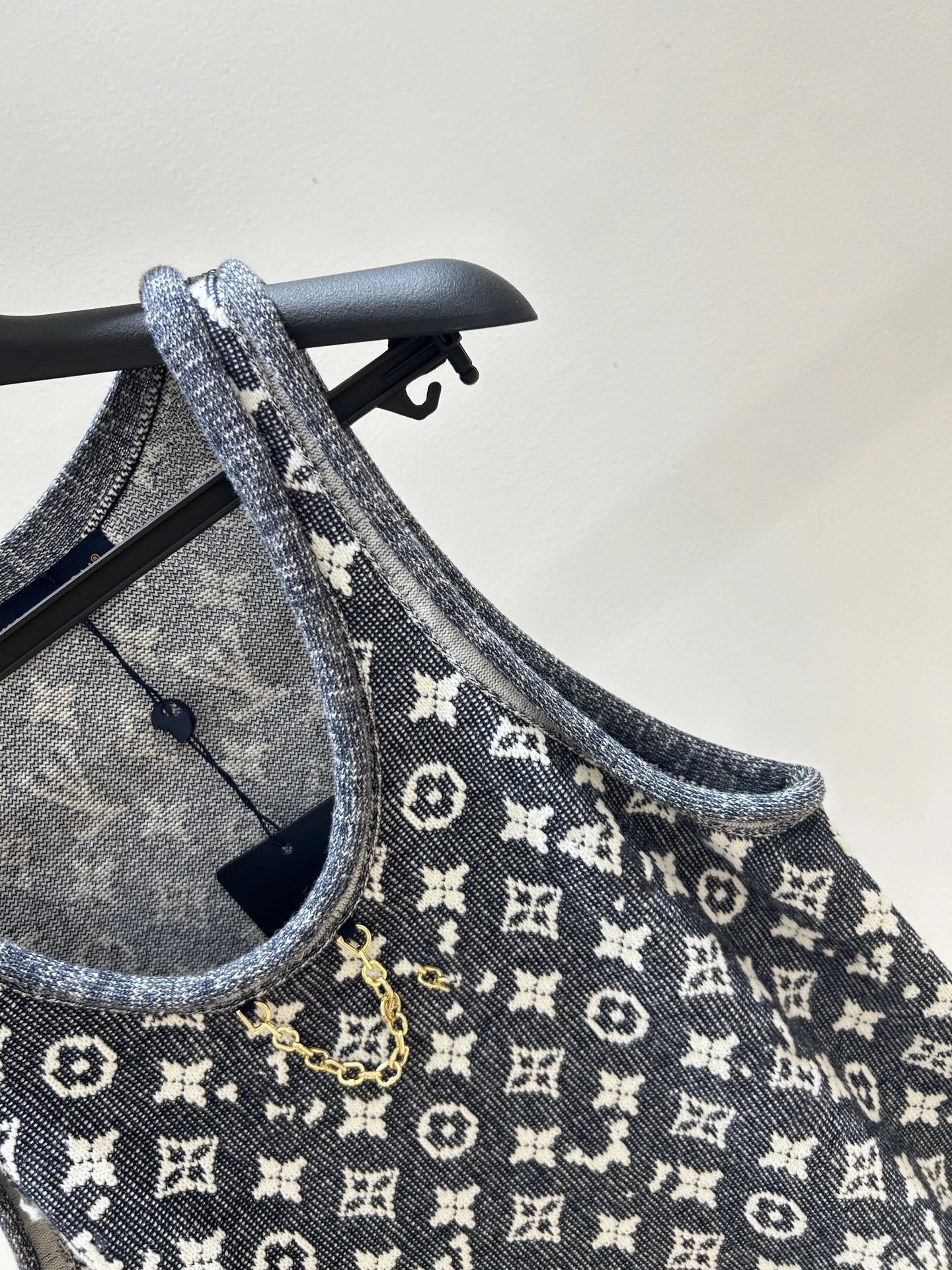 Louis Vuitton Monogram Knit T-Shirt Navy - 9