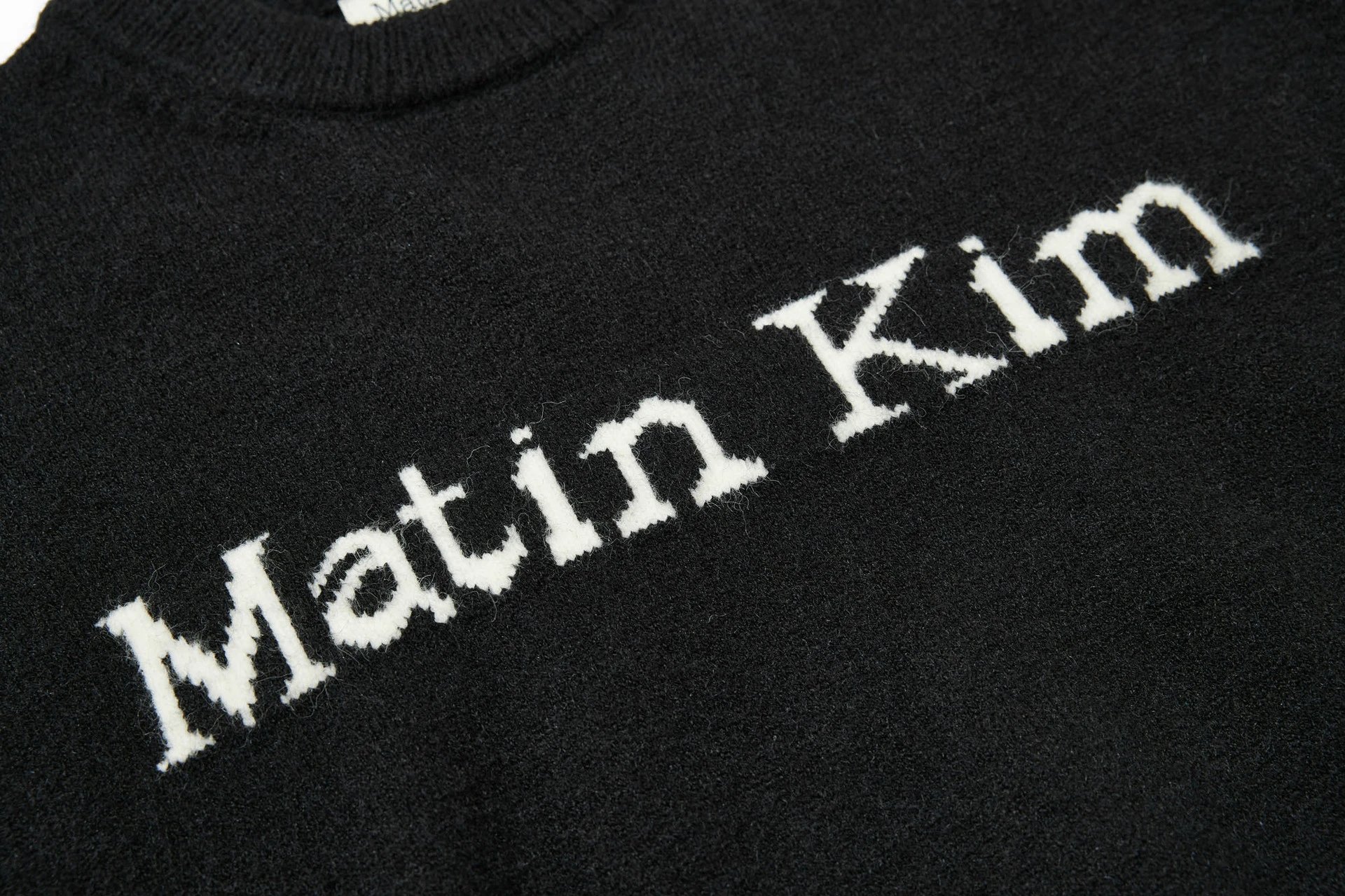 Matin Kim Logo Knit Sweater Off-White - 25