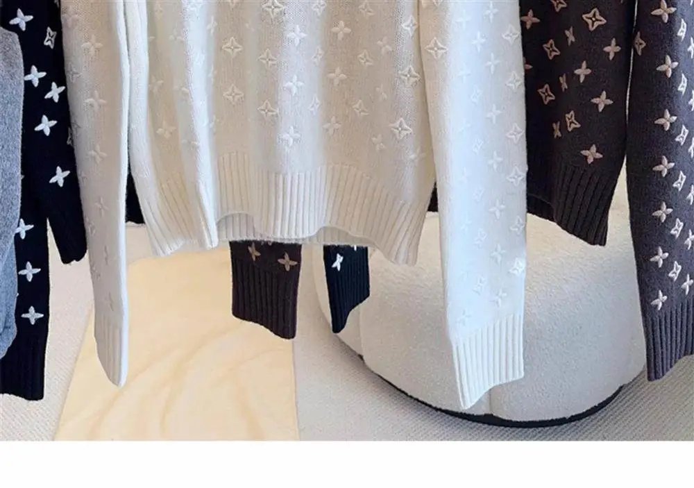 Louis Vuitton Monogram Knit Sweater Navy - 6
