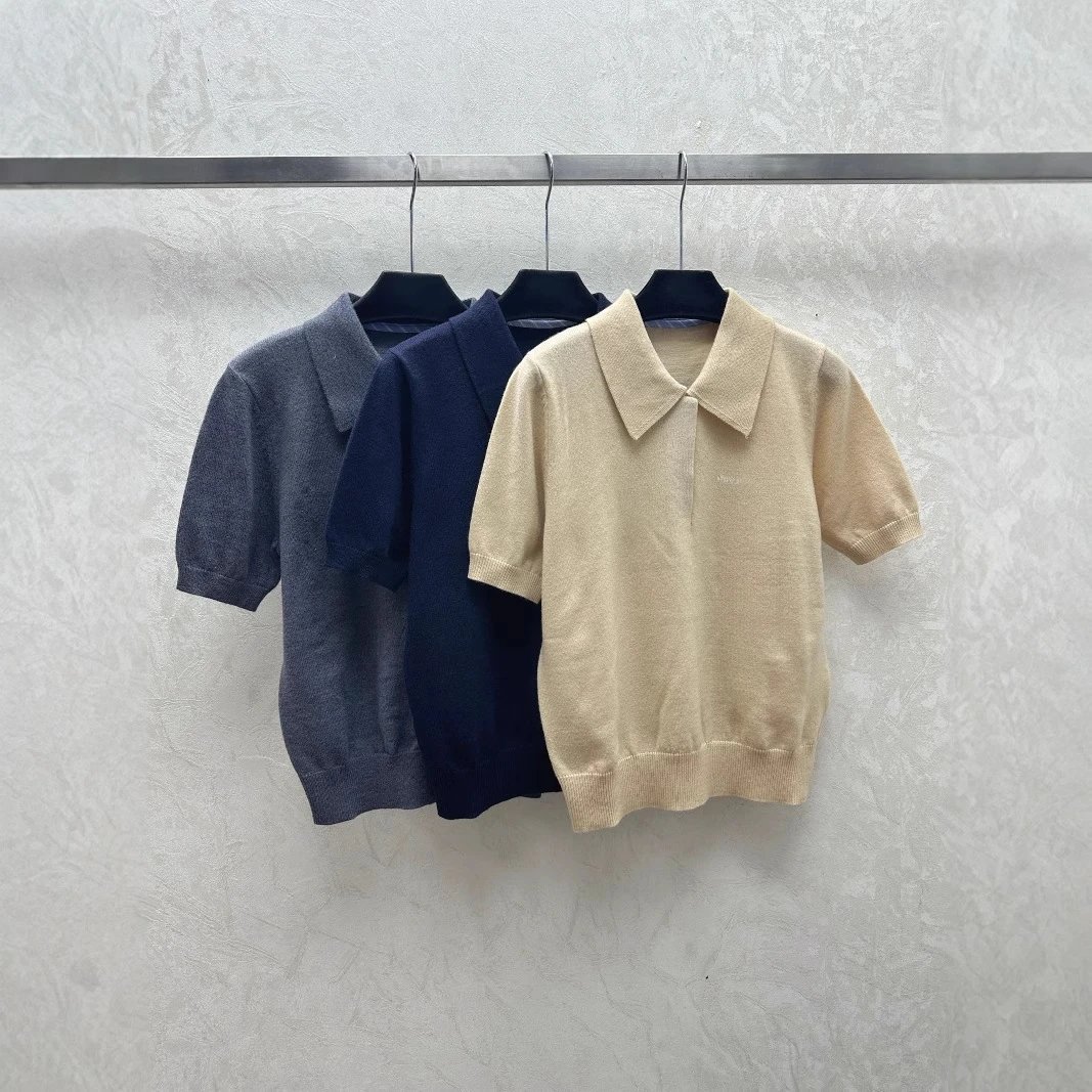 MMY Knit Polo Shirt in Charcoal Gray - 2