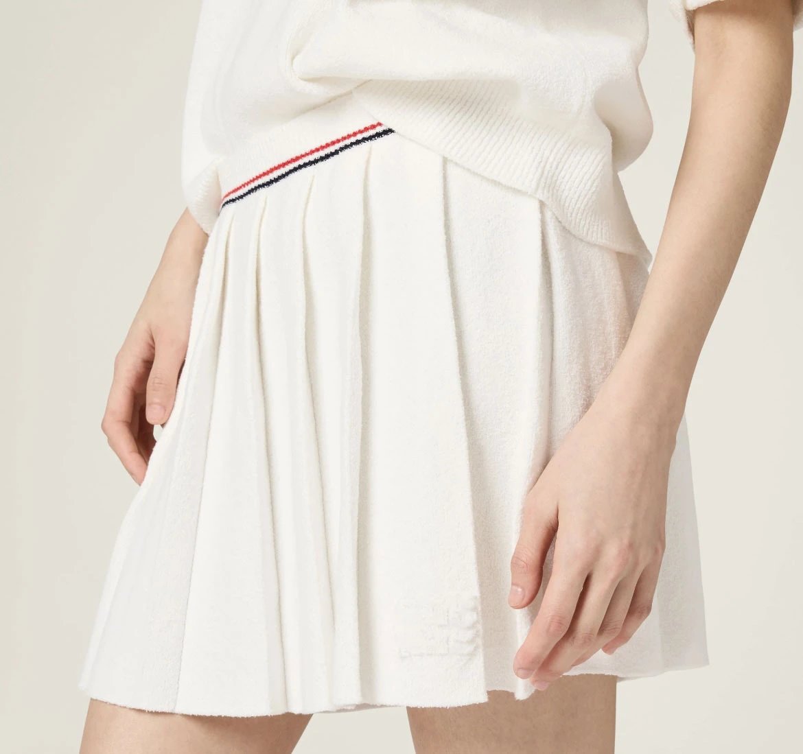 Off-White Tennis Collar Zip-Up Sweater White - 9
