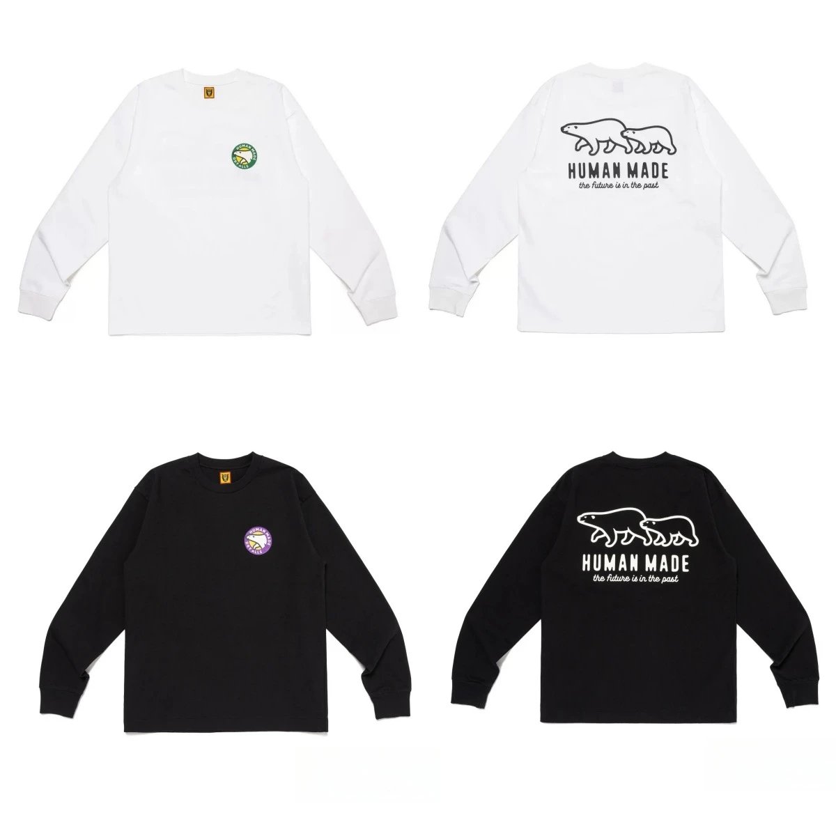 Human Made Heart Logo Long Sleeve Thermal Top Army Green - 4