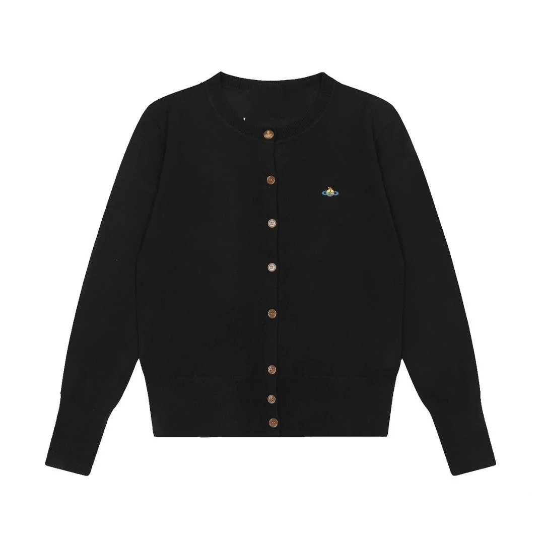 Saint Tears Embroidered Cable Knit Cardigan Black - 8