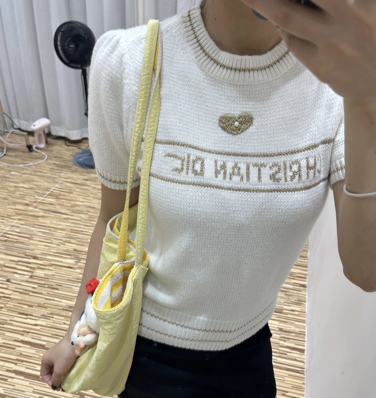 Dior Christian Dior Knit Top Beige Sweater - 9