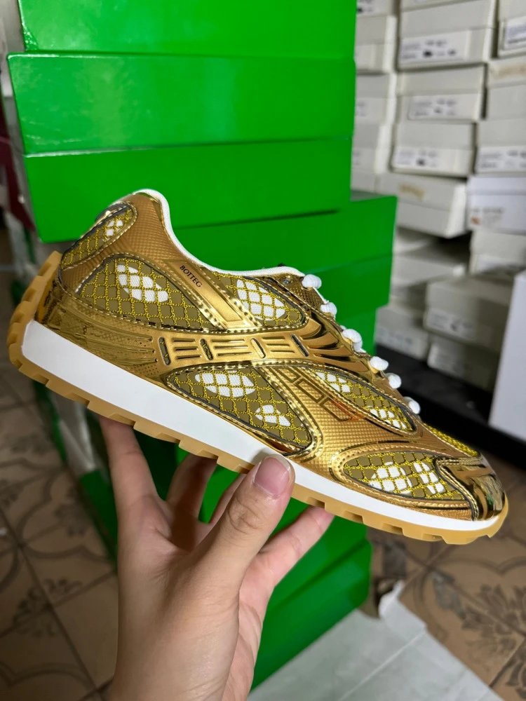 Asics Gel-Lyte III Silver Mesh Yellow Sole Sneakers - 36