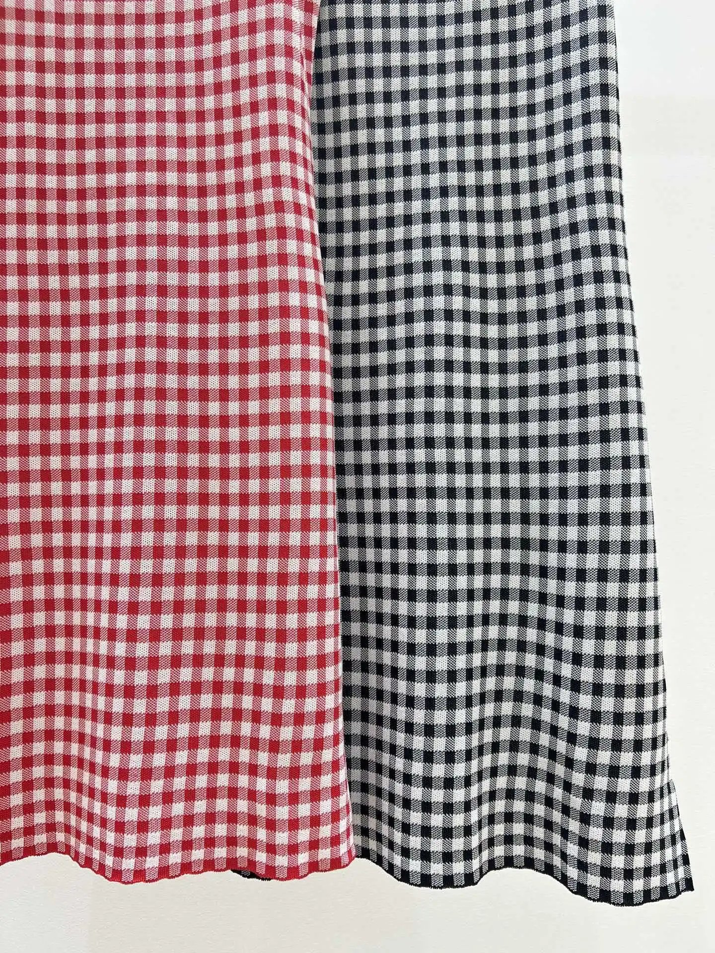 GRA Gingham Red-White Checkered Slip Dress - 10