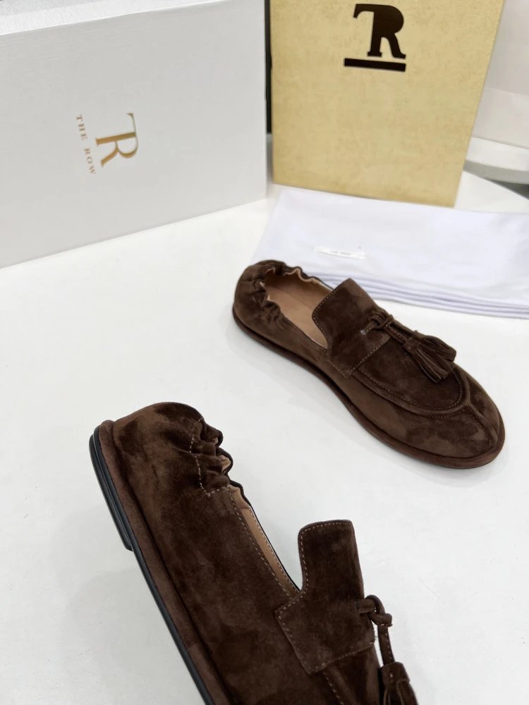 Maison Margiela Tabi Loafers Brown Suede - 10