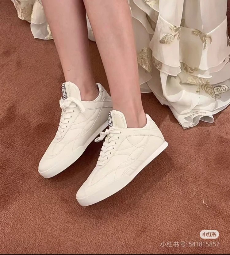 Chloé Tennis 1970 White and Gray Mesh Sneakers - 6