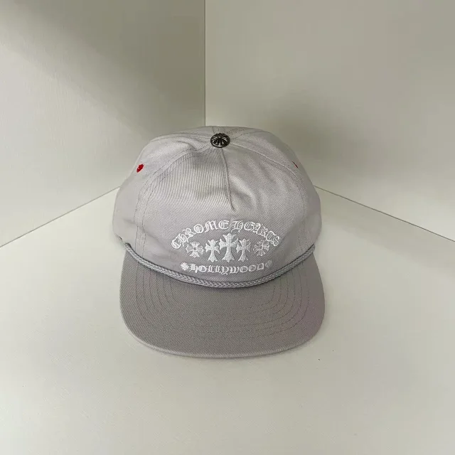 Chrome Hearts Hats Embroidered Cross Motif Baseball Cap with Braided Trim product detail image 3