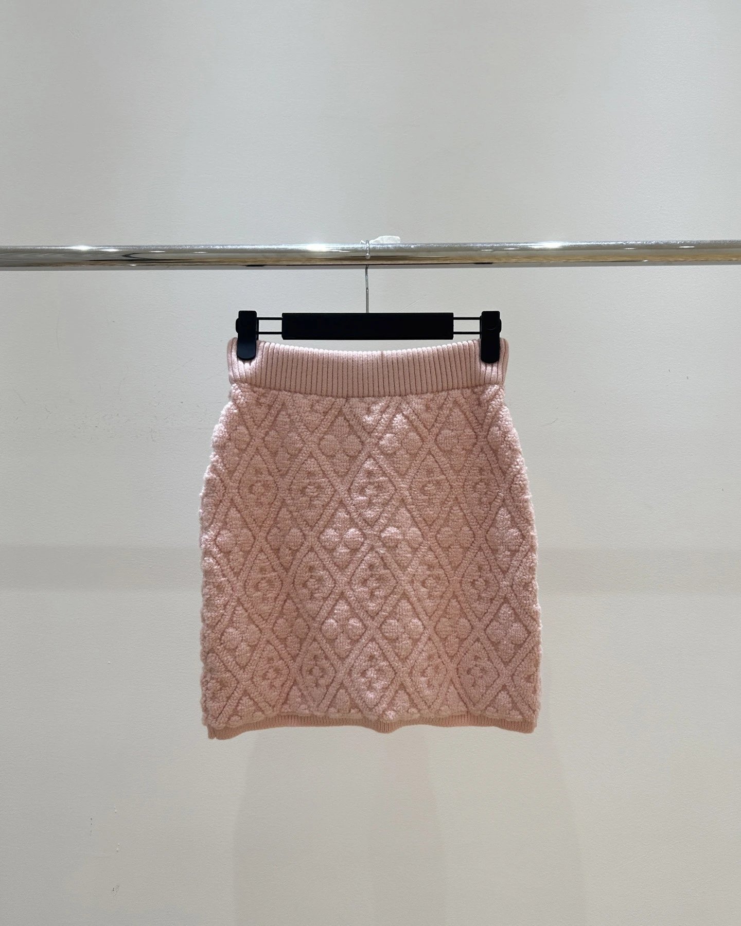 Saint Tears Diamond Knit Mini Skirt Pink - 7