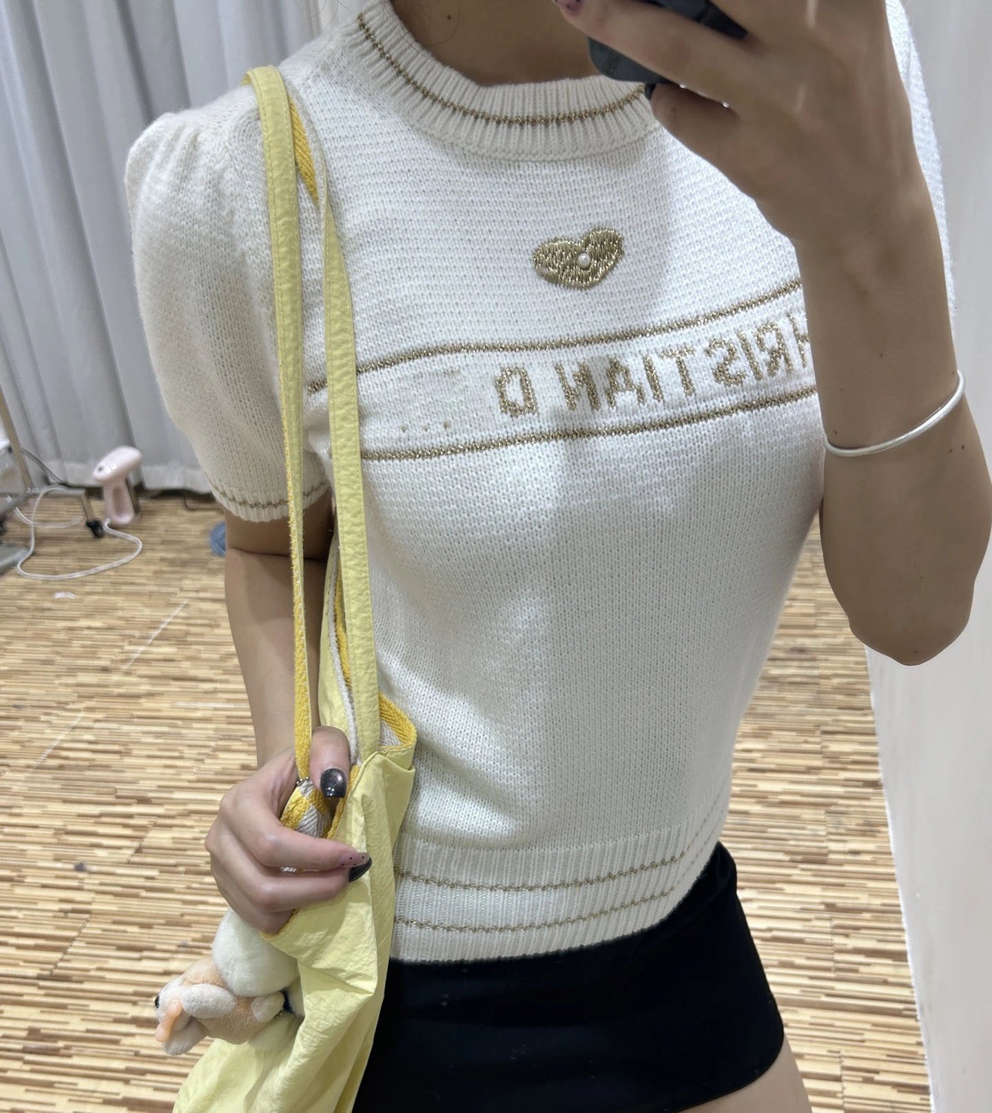 Dior Christian Dior Knit Top Beige Sweater - 11