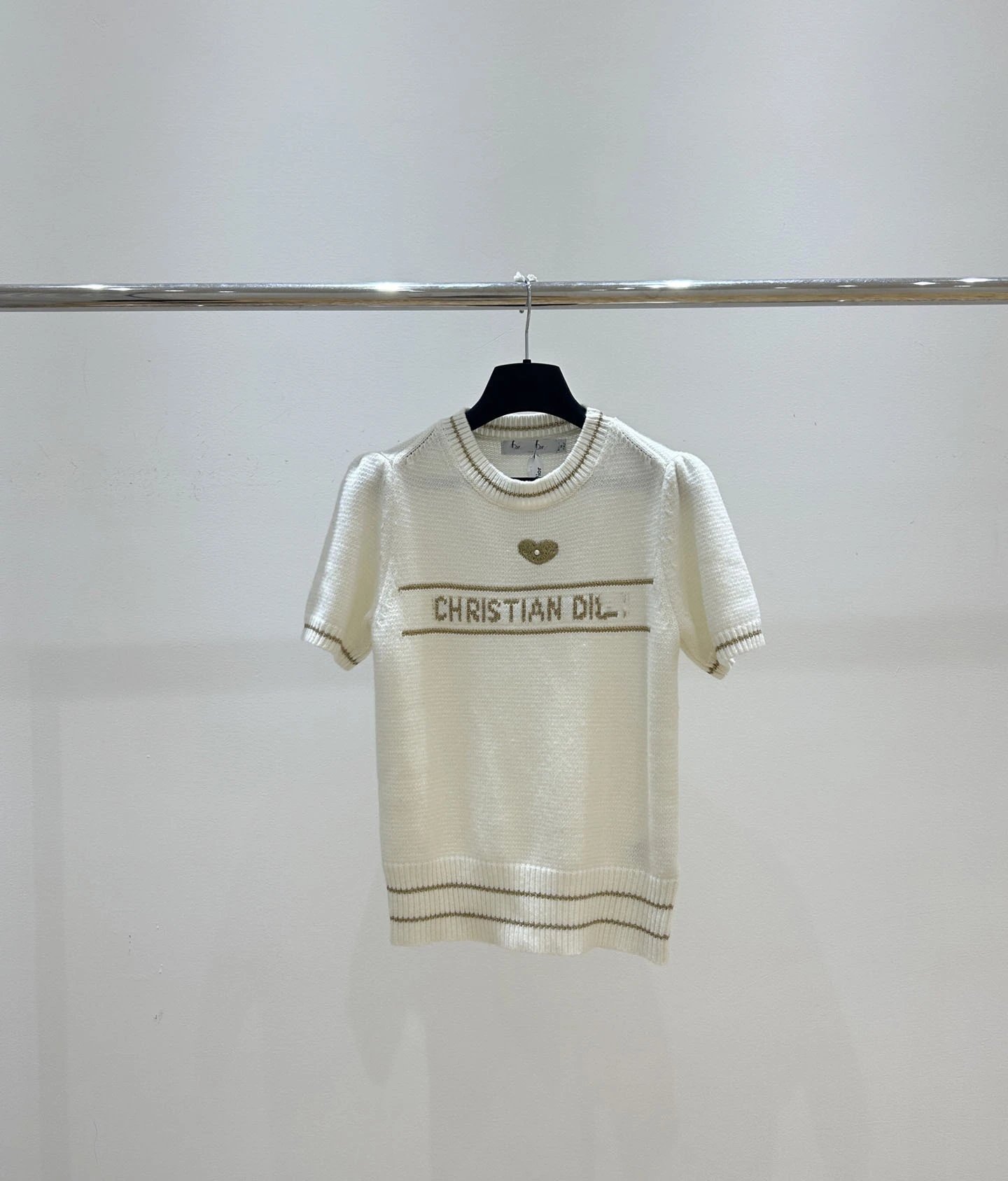 Dior Christian Dior Knit Top Beige Sweater - 17