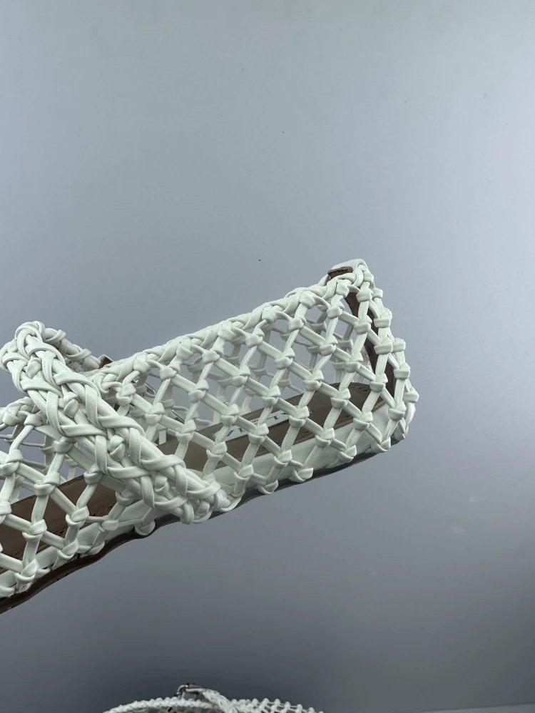 Maison Margiela Tabi Mesh Mary Janes Gold Shoes - 16
