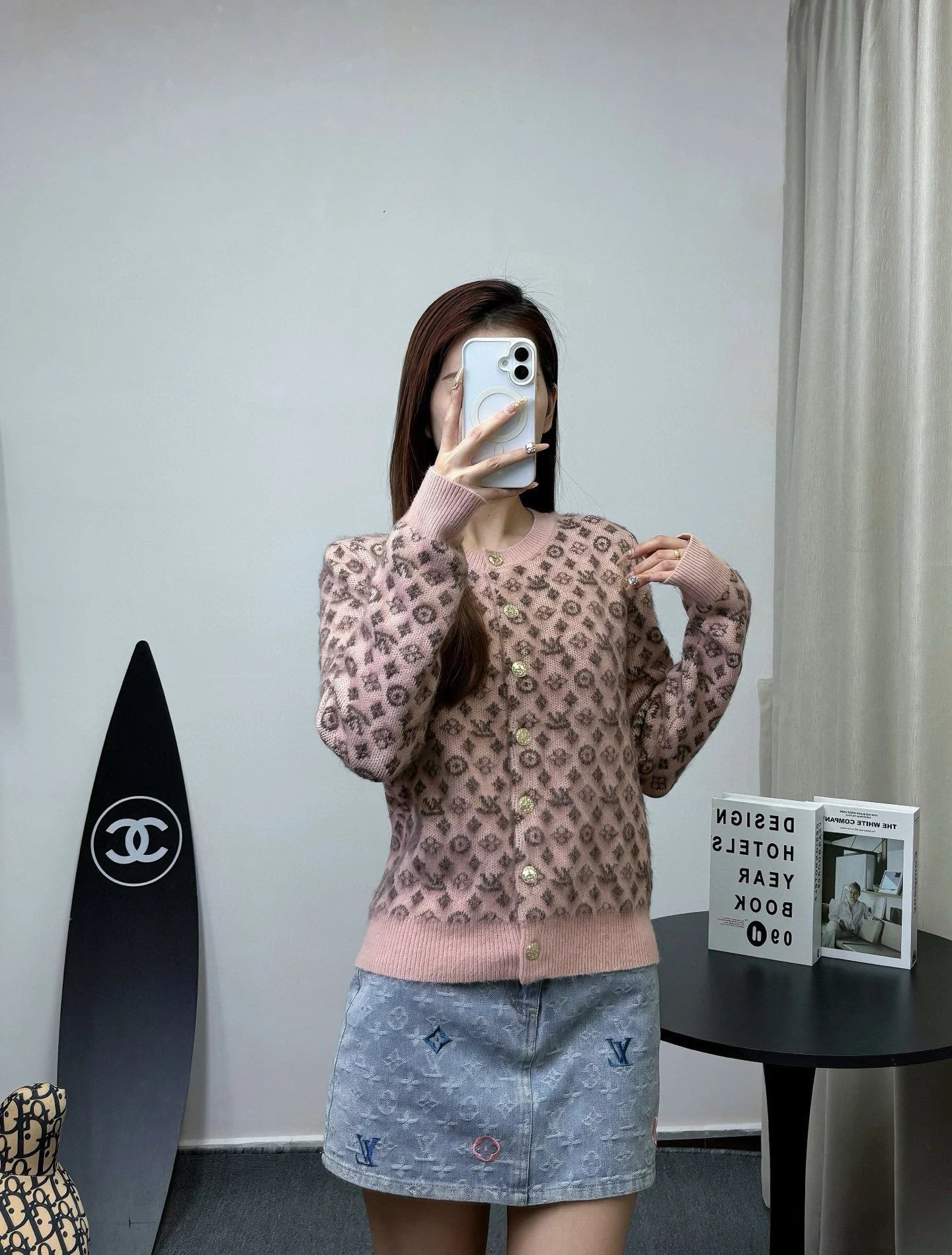 Louis Vuitton Monogram Knit Cardigan Beige - 3