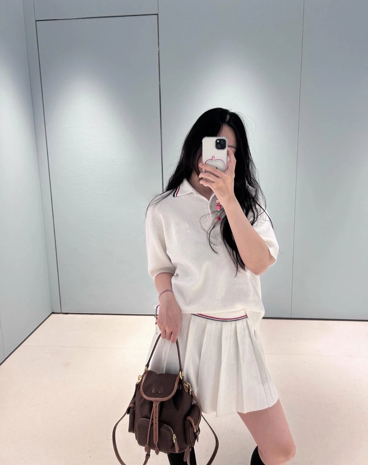 Off-White Tennis Collar Zip-Up Sweater White - 12