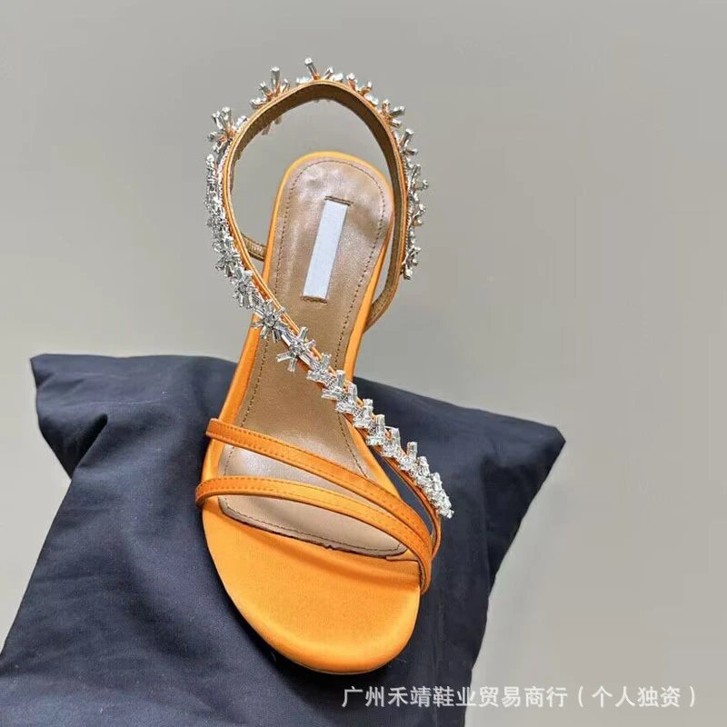 Valentino Garavani Rockstud Spike Sandals Rose Gold Heels - 4