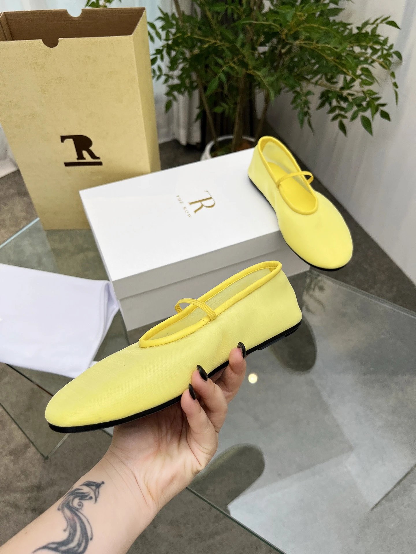 The Row Mary Jane Flat Black Shoes - 5