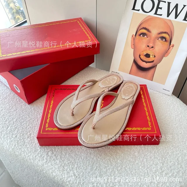 Unbranded Sandals Rhinestone Thong Flat product detail image 6