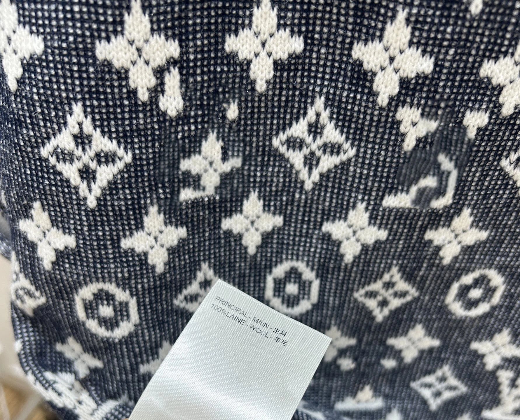 Louis Vuitton Monogram Knit T-Shirt Navy - 24