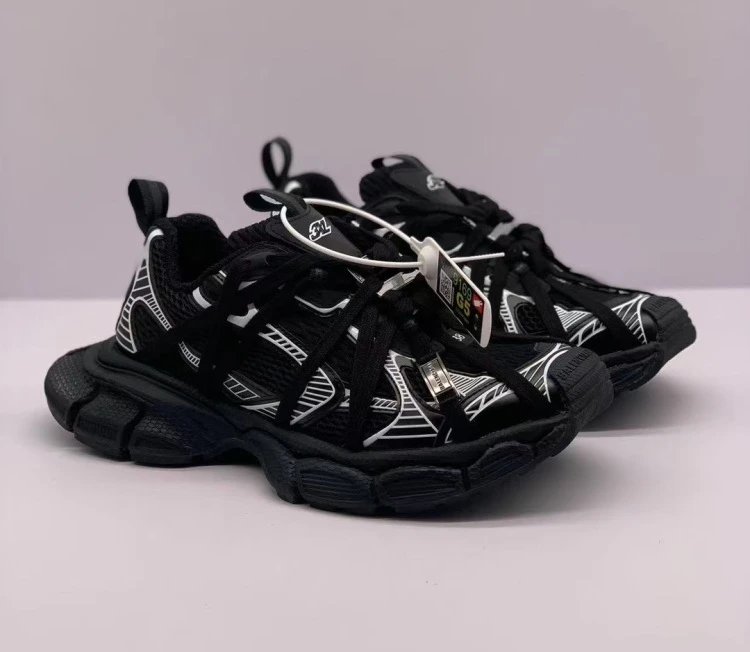 Off-White x Asics Gel-Burz 2 Black Chunky Sneakers - 19