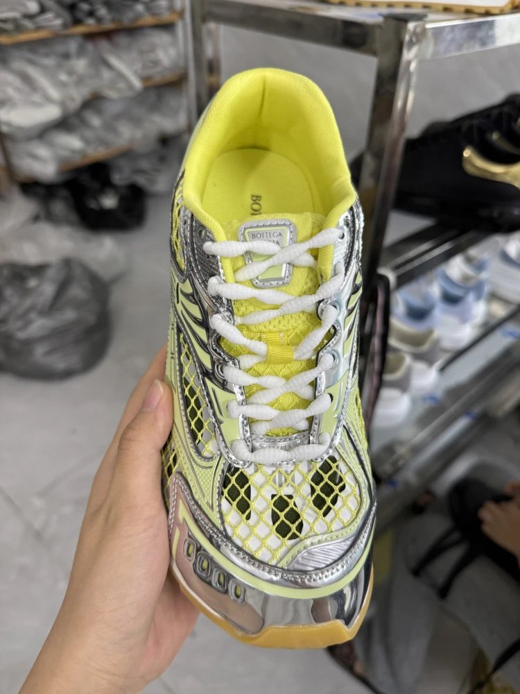 Asics Gel-Lyte III Silver Mesh Yellow Sole Sneakers - 35