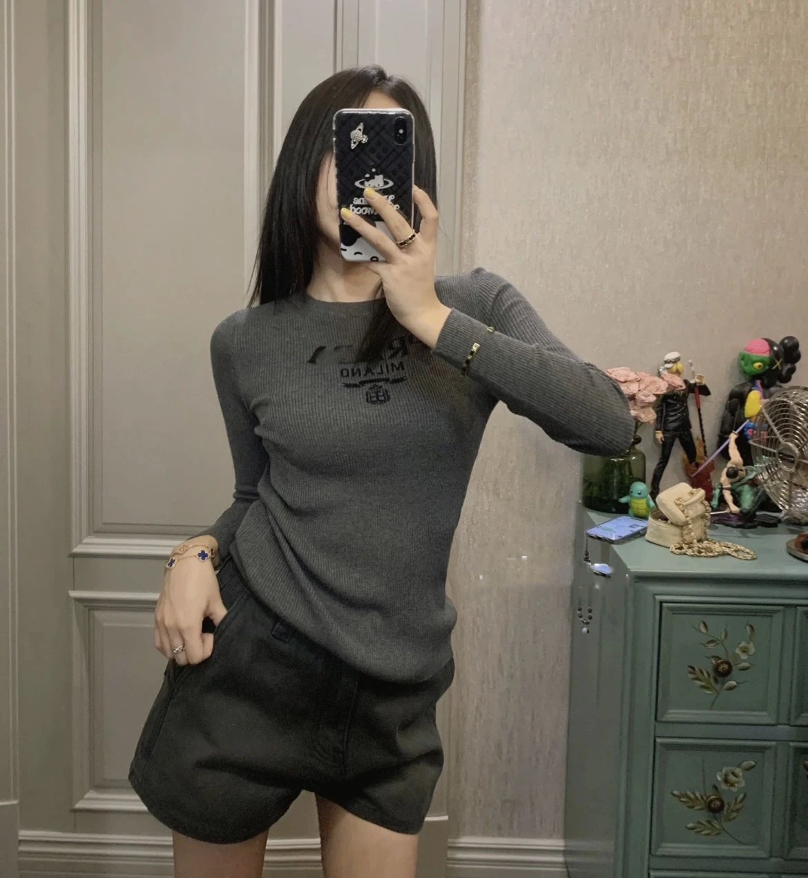 Prada Milano Logo Knit Sweater Black - 19