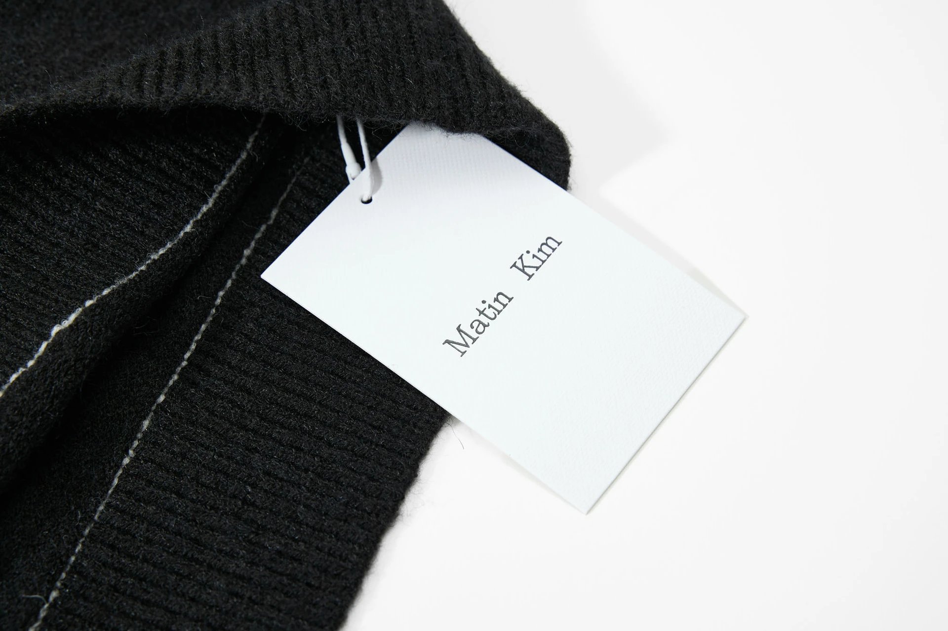 Matin Kim Logo Knit Sweater Off-White - 30