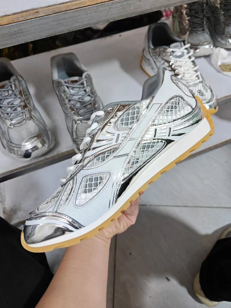 Asics Gel-Lyte III Silver Mesh Yellow Sole Sneakers - 19