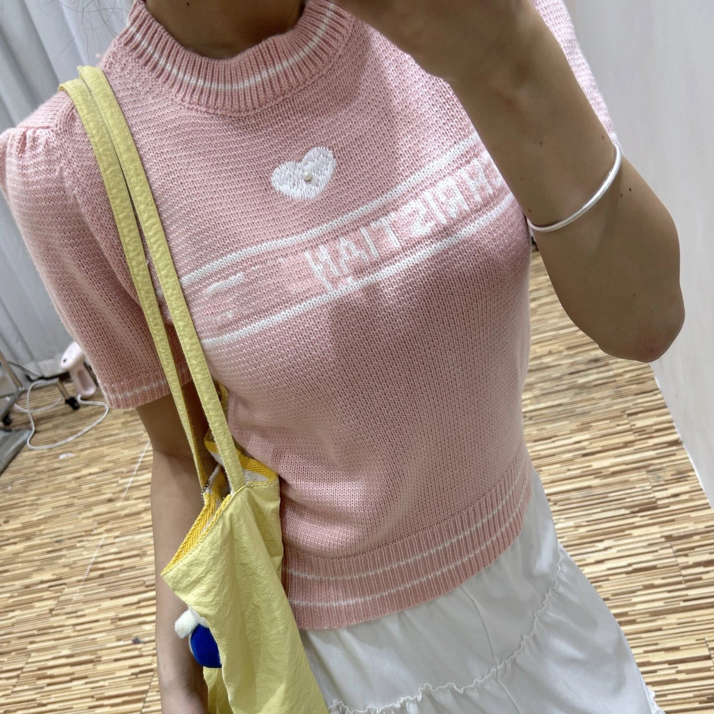 Dior Christian Dior Knit Top Beige Sweater - 8