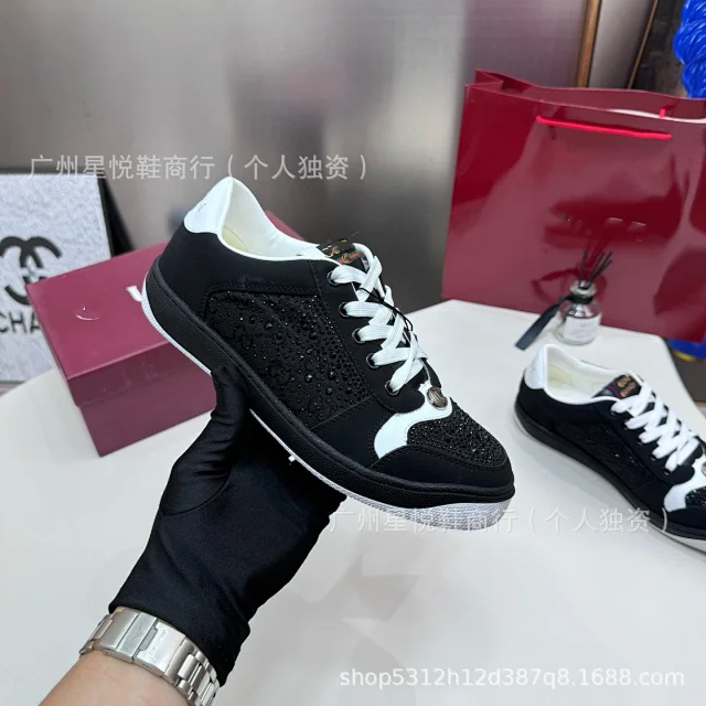 Unbranded Sneakers Rhinestone Low-Top Lace-Up product detail image 11