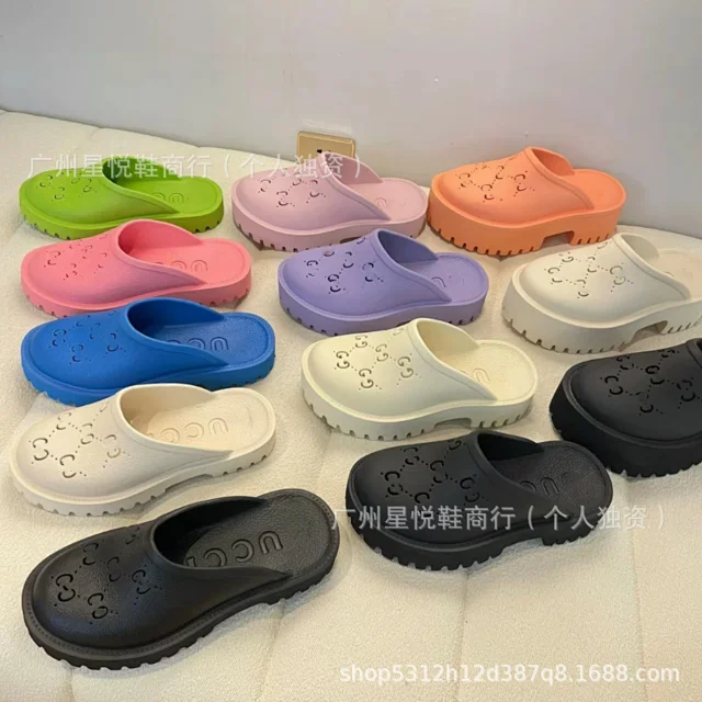 Gucci Slippers Platform GG Cutout Clogs product detail image 1