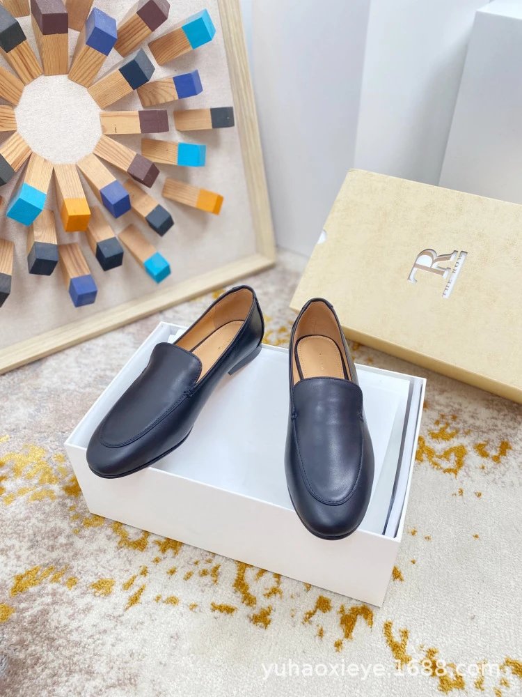 Rochas Loafers Navy Blue Leather Loafers - 3