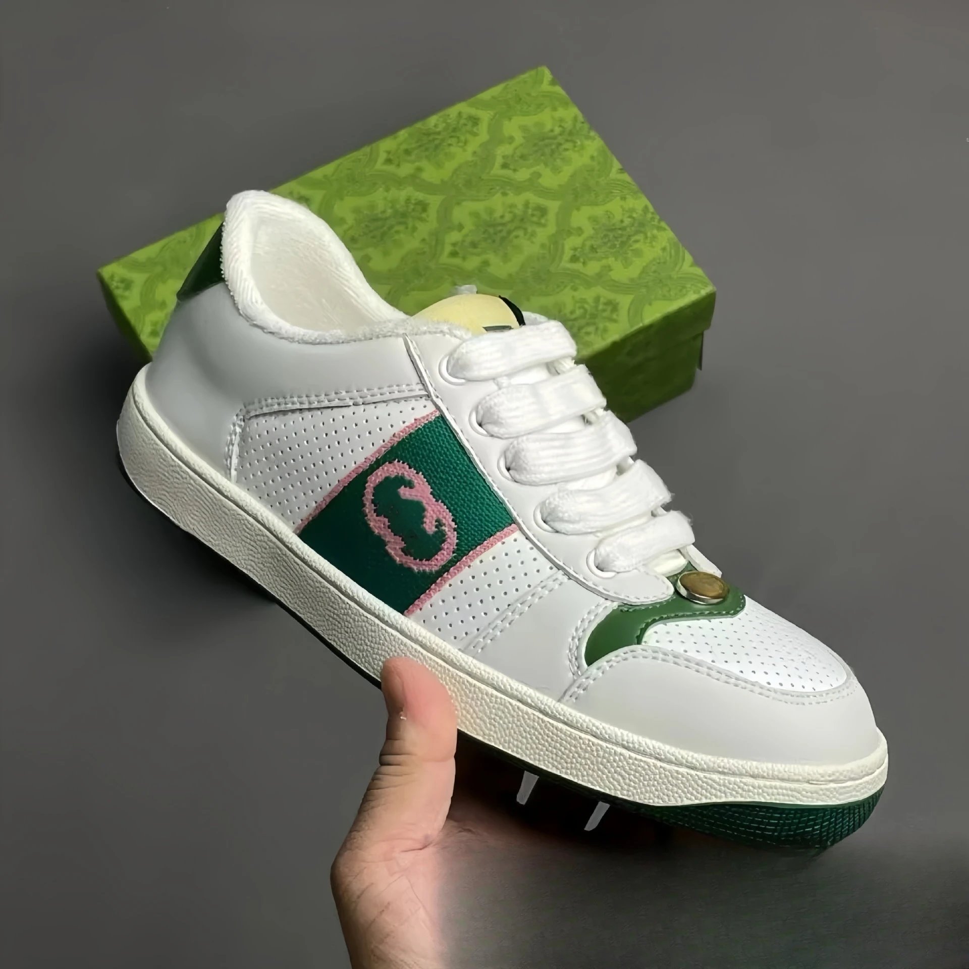 Gucci Ace Sneakers Black with Web Stripe and GG Monogram - 15