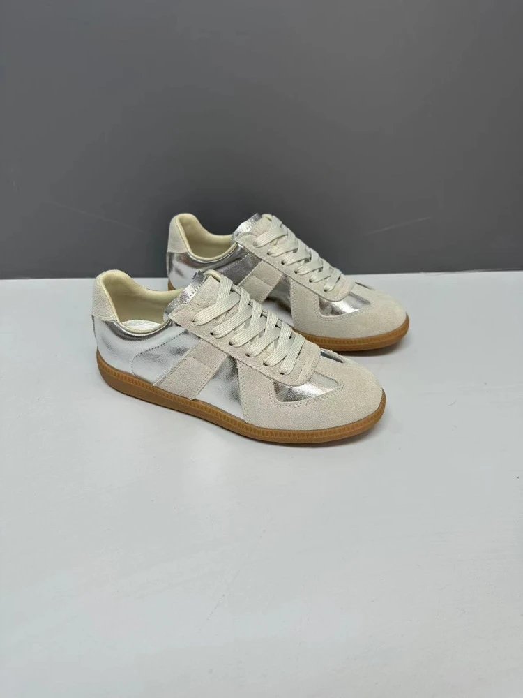 Maison Margiela Replica Sneakers Tan Suede Casual Shoes - 6