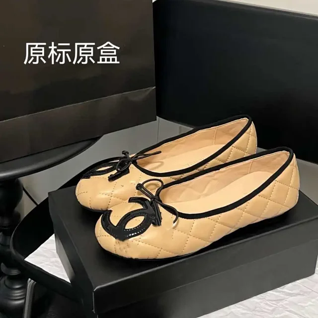 Chanel Casual Shoes Quilted Bow Ballet Flats product detail image 4