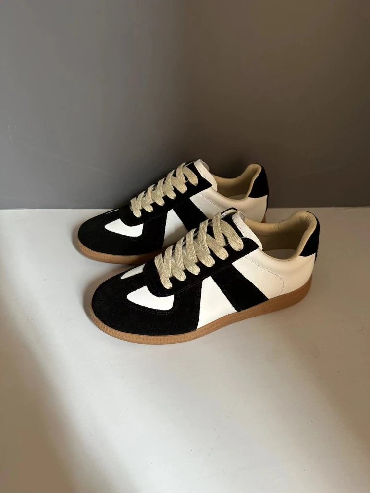 Maison Margiela Replica Sneakers Tan Suede Casual Shoes - 24