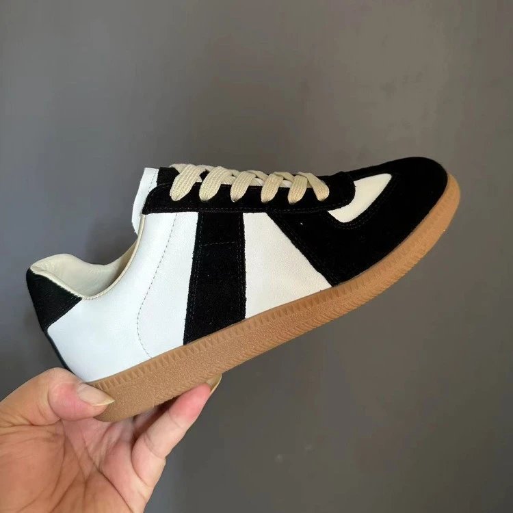 Maison Margiela Replica Sneakers Tan Suede Casual Shoes - 28