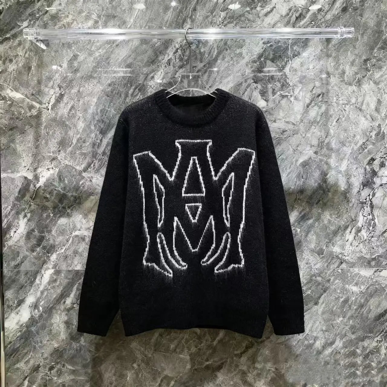 MMY Logo Knit Sweater Black - 1