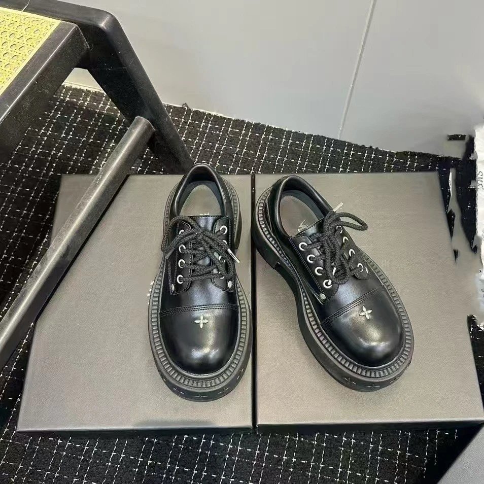 Unbranded Casual Shoes Platform Lace-Up with Cross Embellishments image 2