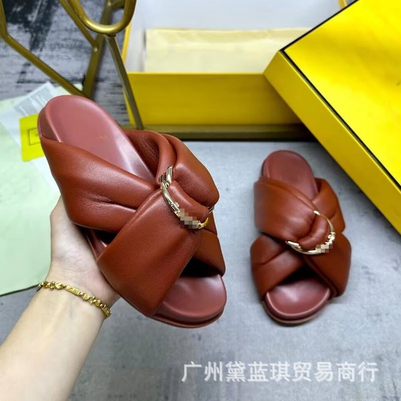 Hermès Oran Slide Sandals Beige Slippers - 10